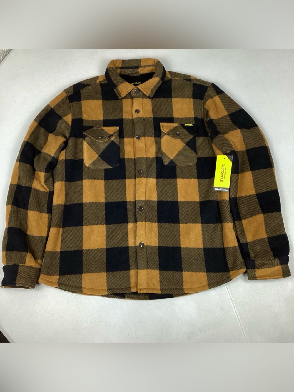 Stanley Workwear Sherpa Lined Arctic Fleece Shirt Jacket Shacket Large NWT